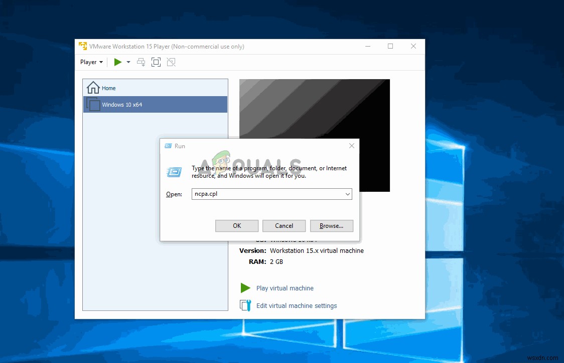 फिक्स:VMware ब्रिजेड नेटवर्क काम नहीं कर रहा है 