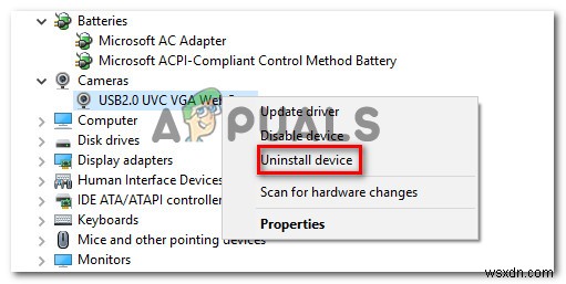 फिक्स:वेबकैम का उपयोग किसी अन्य एप्लिकेशन द्वारा किया जा रहा है 