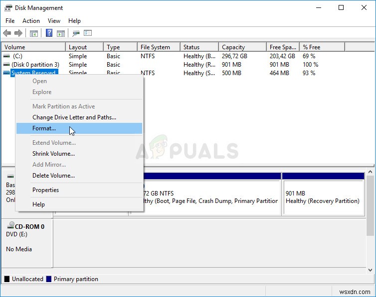 फिक्स:विंडोज फ़ॉर्मेटिंग को पूरा करने में असमर्थ था 