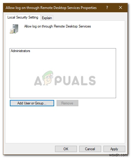 फिक्स:आपकी साख ने दूरस्थ डेस्कटॉप में काम नहीं किया 