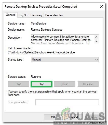 फिक्स:रिमोट डेस्कटॉप कनेक्शन  आंतरिक त्रुटि हुई है  