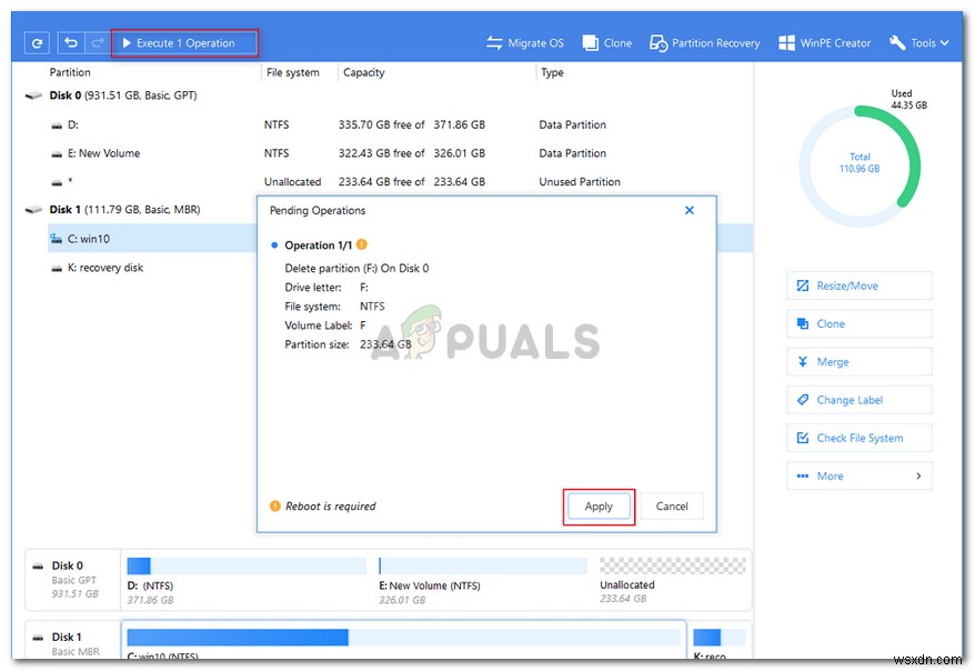 फिक्स:विंडोज 10 . पर पार्टीशन को डिलीट नहीं कर सकता 