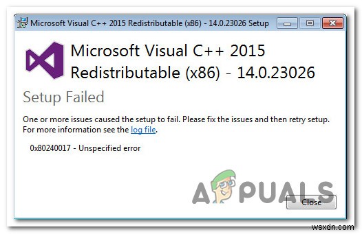 फिक्स:0x80240017 अनिर्दिष्ट त्रुटि 