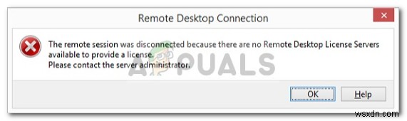 फिक्स:दूरस्थ सत्र डिस्कनेक्ट हो गया था 