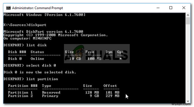 फिक्स:विंडोज 10 पर बूरेक / फिक्सबूट एलिमेंट नहीं मिला 