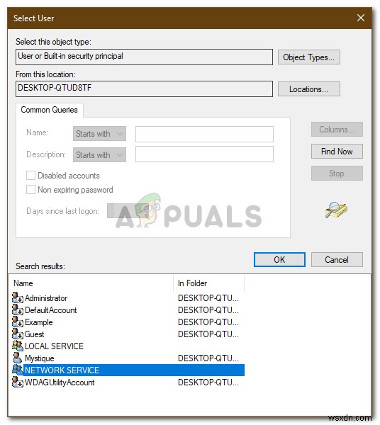 फिक्स:कनेक्शन अस्वीकार कर दिया गया था क्योंकि उपयोगकर्ता खाता दूरस्थ लॉगिन के लिए अधिकृत नहीं है 