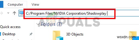 फिक्स:GeForce अनुभव शेयर खोलने में असमर्थ 