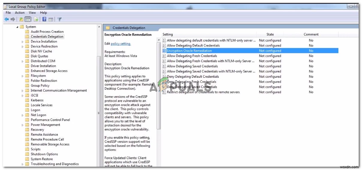 फिक्स:एक प्रमाणीकरण त्रुटि हुई है अनुरोधित फ़ंक्शन समर्थित नहीं है 