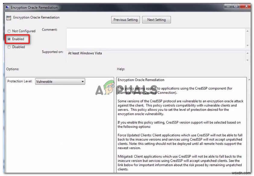 फिक्स:एक प्रमाणीकरण त्रुटि हुई है अनुरोधित फ़ंक्शन समर्थित नहीं है 