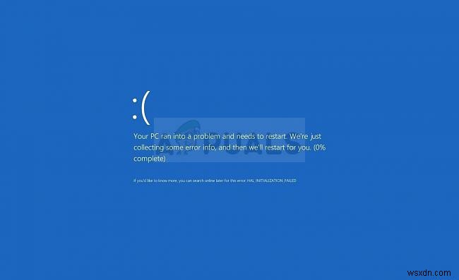 फिक्स:आपका पीसी एक समस्या में चला गया और लूप को पुनरारंभ करने की आवश्यकता है 