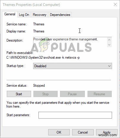 फिक्स:इस थीम को डेस्कटॉप विंडोज 10 पर लागू नहीं किया जा सकता है 