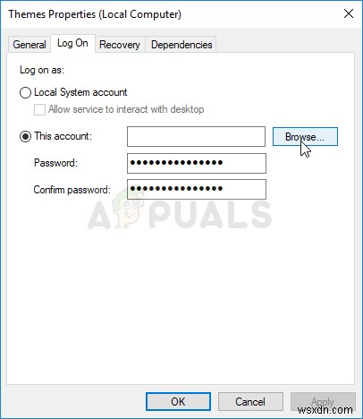फिक्स:इस थीम को डेस्कटॉप विंडोज 10 पर लागू नहीं किया जा सकता है 