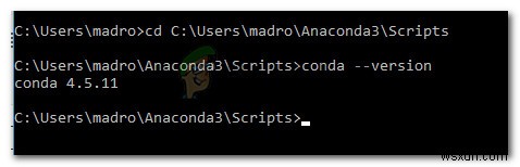 फिक्स: कोंडा  को आंतरिक या बाहरी कमांड, ऑपरेट करने योग्य प्रोग्राम या बैच फ़ाइल के रूप में पहचाना नहीं जाता है 