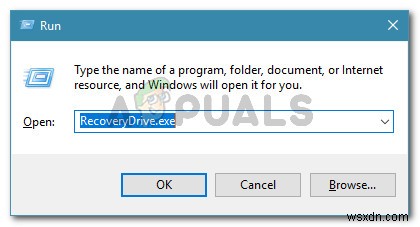 แก้ไข:เกิดปัญหาขณะสร้างไดรฟ์กู้คืน 