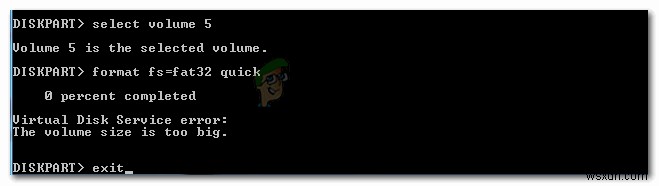 แก้ไข:ข้อผิดพลาด Virtual Disk Service ขนาดไดรฟ์ข้อมูลใหญ่เกินไป 