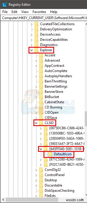 रीसायकल बिन आइकन कैसे बदलें 