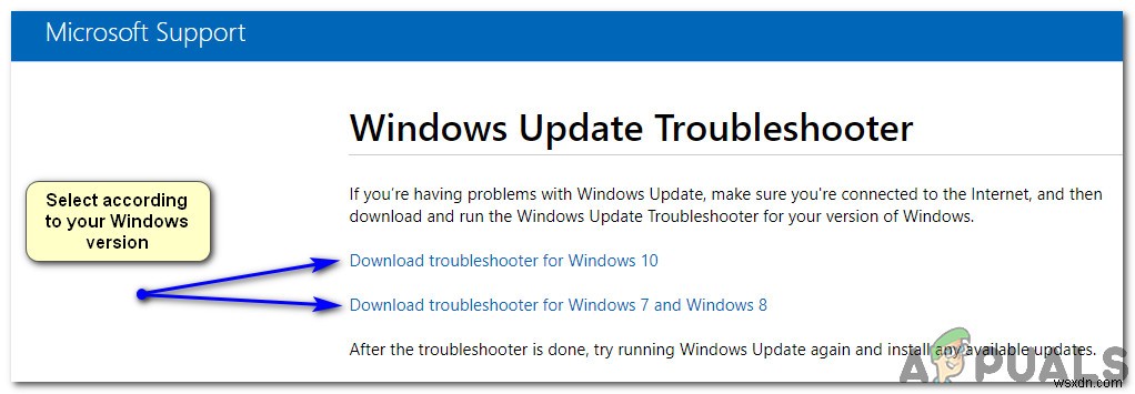 विंडोज 8 और 10 में विंडोज अपडेट ट्रबलशूटर का उपयोग कैसे करें 