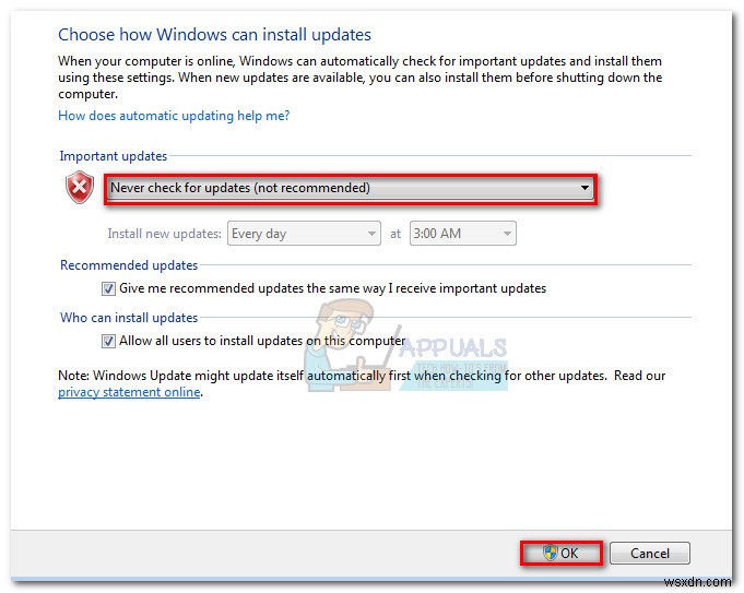 फिक्स:विंडोज अपडेट स्टैंडअलोन इंस्टालर अपडेट के लिए खोज पर अटक गया 