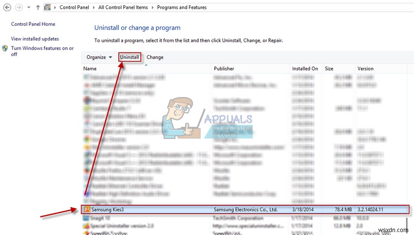 सैमसंग Kies द्वारा MASetupCleaner.exe कैसे निकालें 
