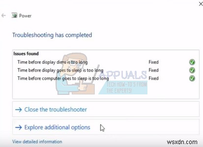 วิธีแก้ไข Windows 10 ไม่ตื่นจากโหมดสลีป 