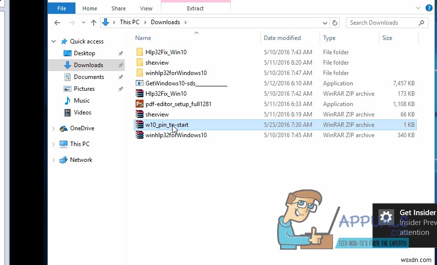 การแก้ไข:ตัวเลือก  ปักหมุดที่เมนูเริ่ม  และ  เลิกตรึงจากเมนูเริ่ม  หายไปใน Windows 10 