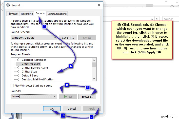 विंडोज 10 में नई साउंड स्कीम कैसे जोड़ें 