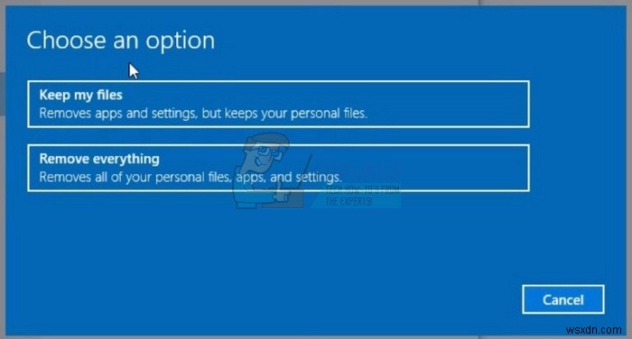 फिक्स:सिस्टम थ्रेड अपवाद हैंडल नहीं किया गया 