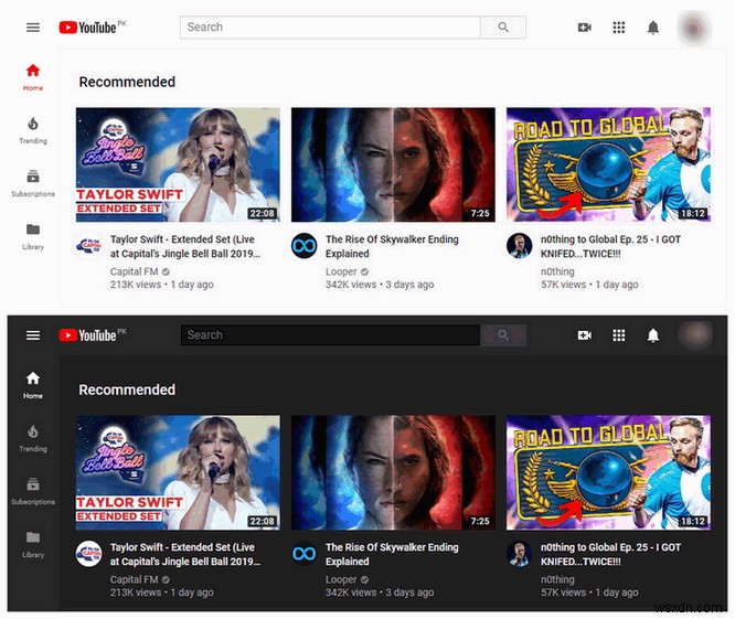 วิธีเปลี่ยน YouTube เป็นโหมดมืด 