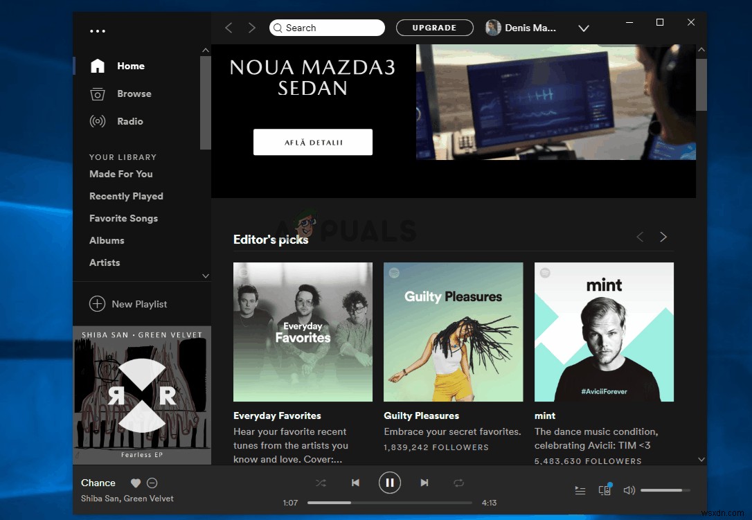 วิธีแก้ไข  Spotify Randomly Lowering Sound  ใน Windows 10