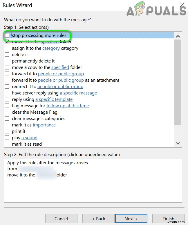 Khắc phục:Quy tắc Outlook không hoạt động trên Windows 10 