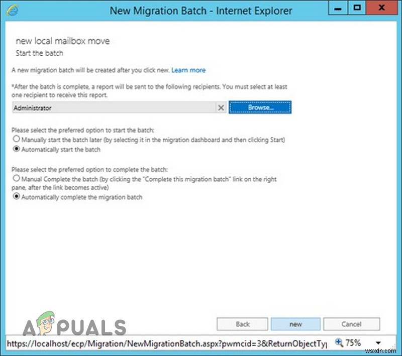 การย้ายจาก Gmail ไปยัง Office 365 