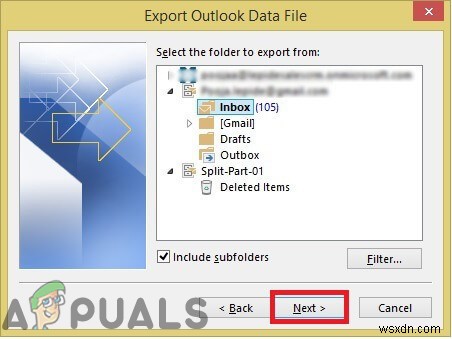 แก้ไข:ข้อผิดพลาด Outlook 0x8004060c 