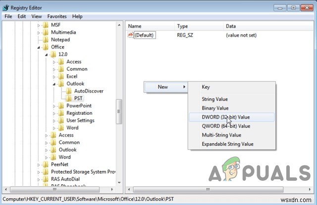 แก้ไข:ข้อผิดพลาด Outlook 0x8004060c 