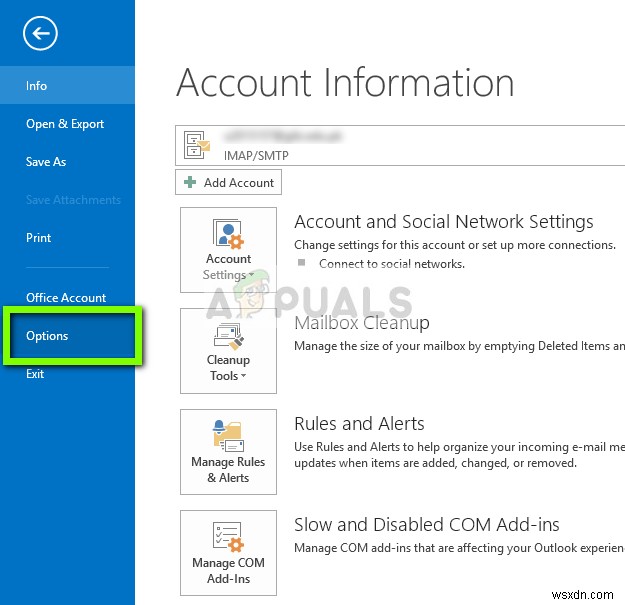 แก้ไข:Outlook ไม่ตอบสนอง 