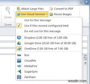 วิธีเพิ่มขีดจำกัดขนาดไฟล์แนบเริ่มต้นของ Outlook 