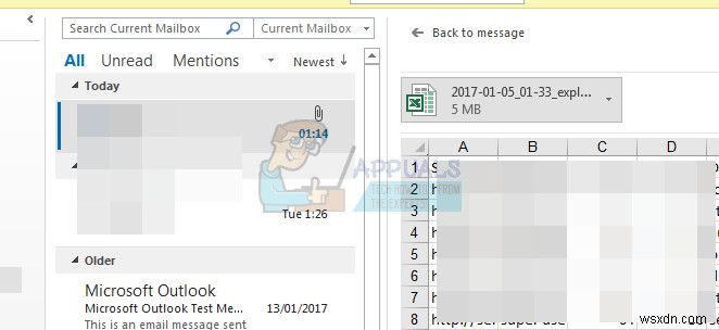 แก้ไข:Outlook 2016 ค้างเมื่อแสดงตัวอย่างไฟล์ Excel 