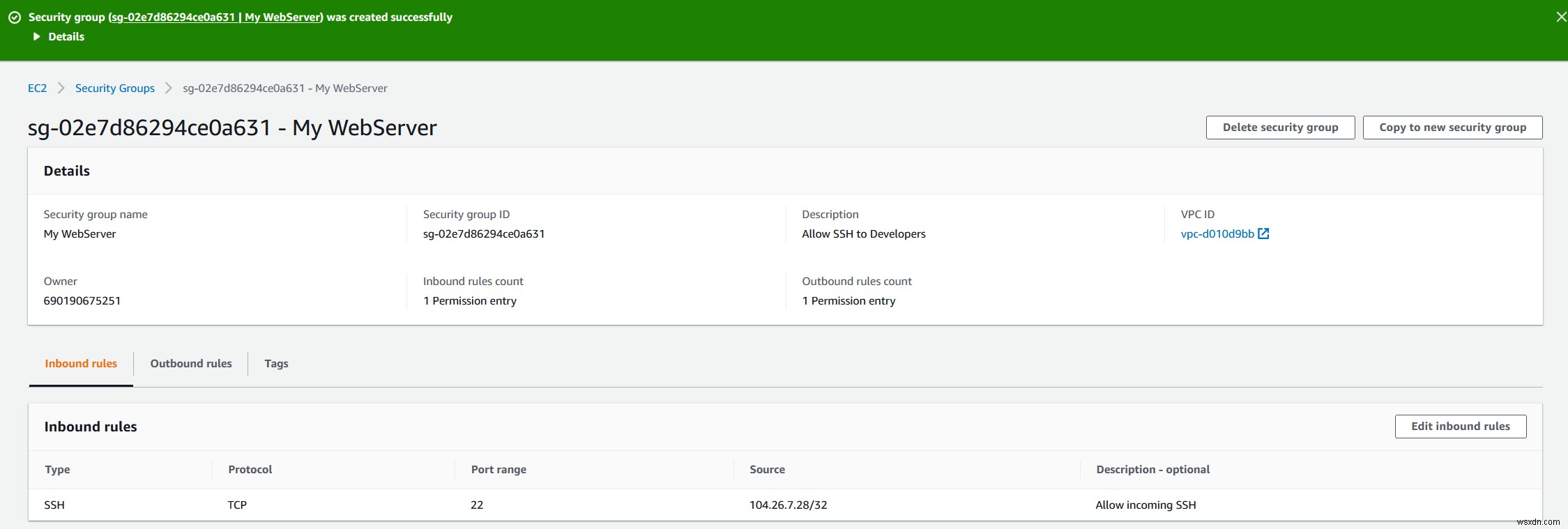 จะย้ายอินสแตนซ์ AWS EC2 ไปยังกลุ่มความปลอดภัยอื่นได้อย่างไร 