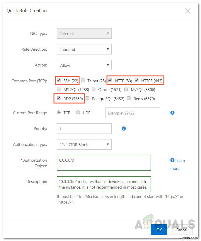 วิธีกำหนดค่า WebServer (IIS) หรือ Apache บน  Elastic Compute Service  ของ Alibaba Cloud 
