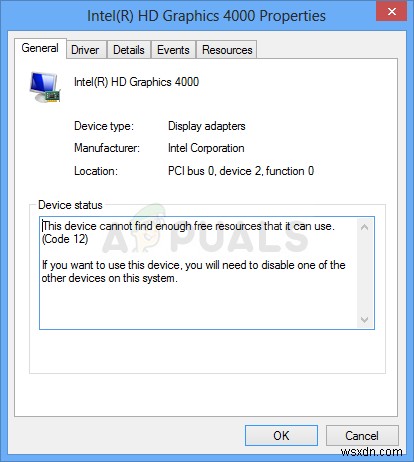 फिक्स:यह डिवाइस पर्याप्त मुफ्त संसाधन नहीं ढूंढ सकता है जो कि विंडोज 7, 8 और 10 पर (कोड 12) त्रुटि का उपयोग कर सकता है 