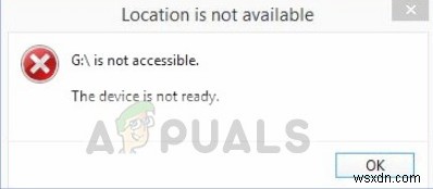 แก้ไข:อุปกรณ์ไม่พร้อมใน Windows 7, 8 และ 10 