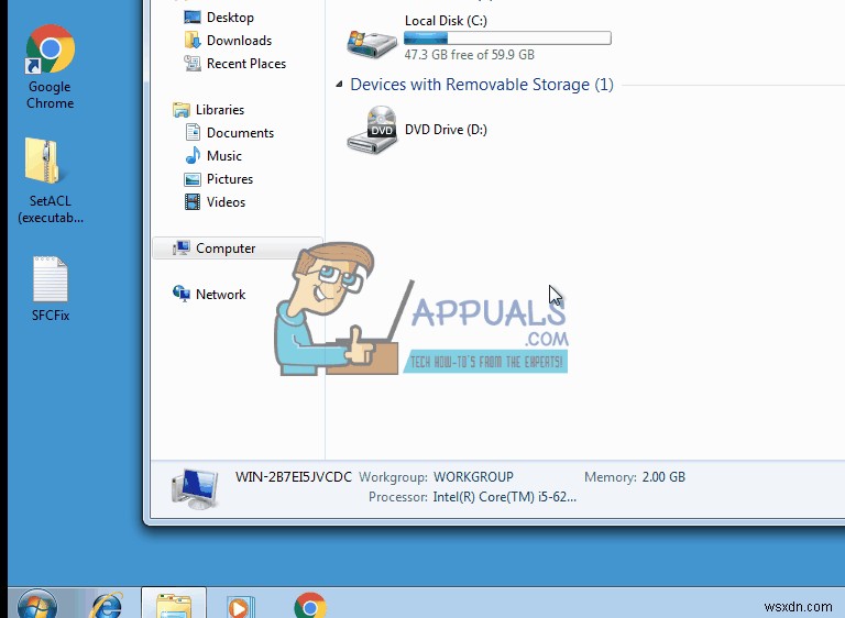 วิธีแก้ไขปัญหาการแช่แข็งของ Windows 7 