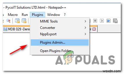 नोटपैड ++ प्लगइन्स विंडोज 10 पर स्थापित करने में विफल 