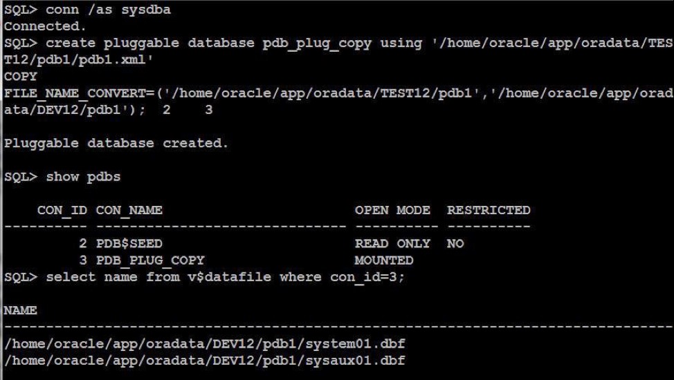 การถอดและเสียบฐานข้อมูลหลายผู้เช่า 