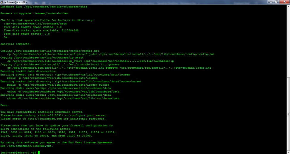 การอัพเกรด Couchbase Server โดยใช้ตัวเลือก failover ที่สง่างาม 