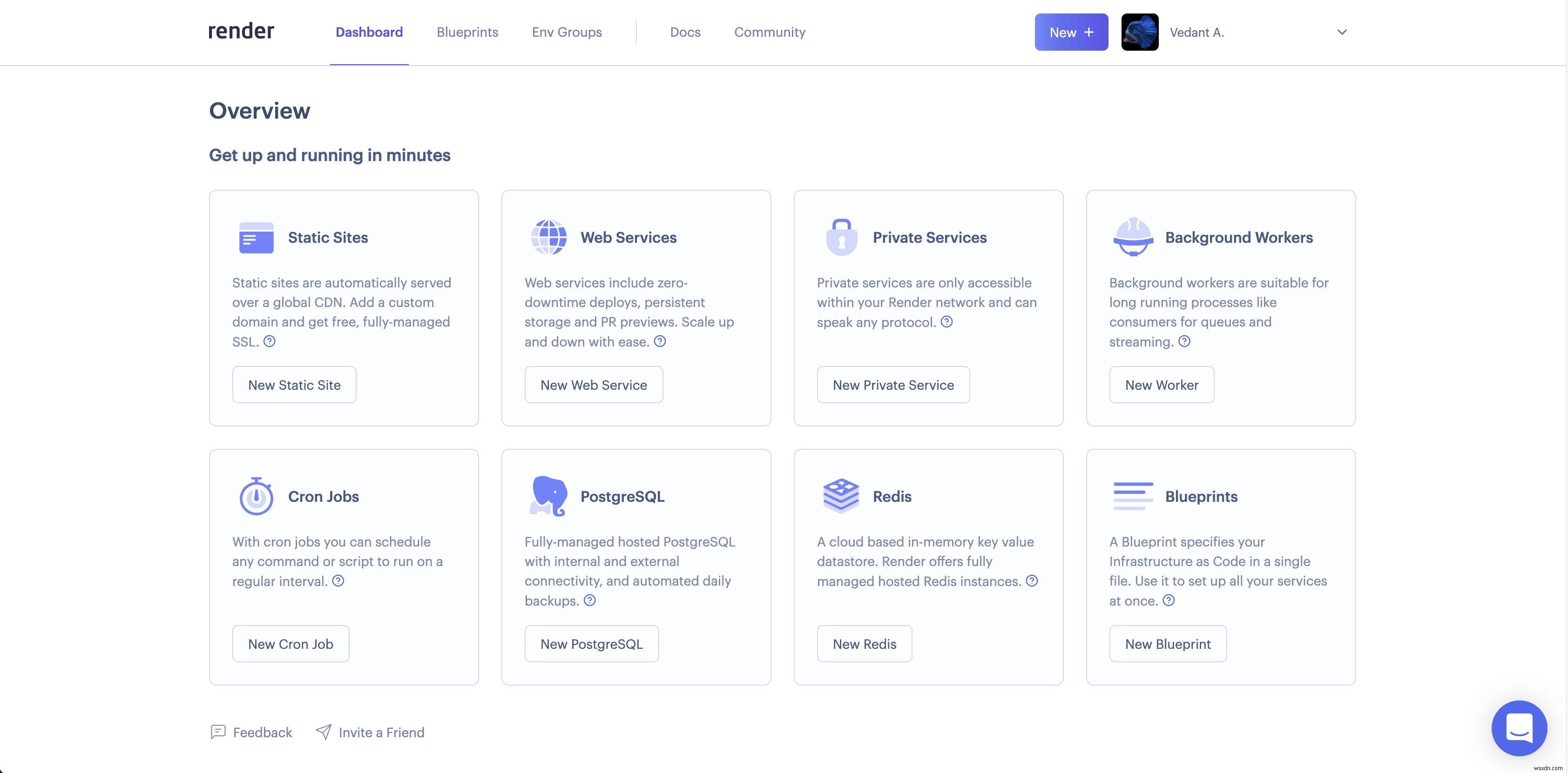 Sử dụng kết xuất với Serverless Redis 