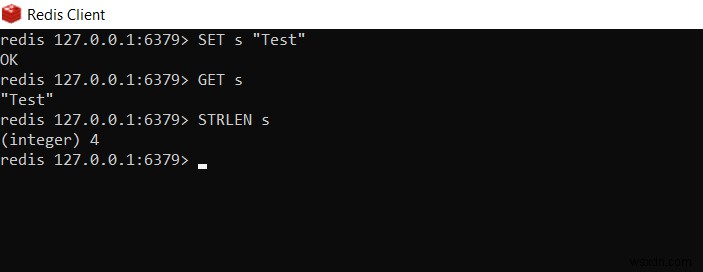 Redis STRLEN - Cách lấy độ dài của giá trị chuỗi trong kho dữ liệu redis 