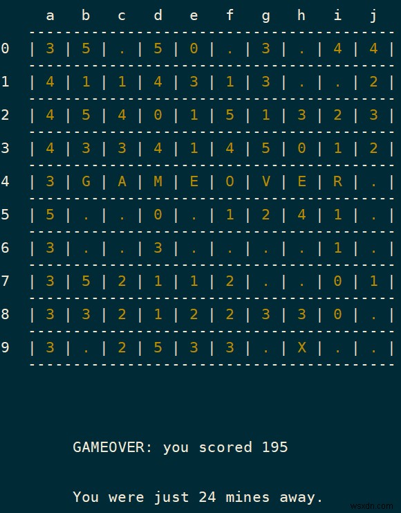 Rèn luyện kỹ năng Bash nâng cao bằng cách xây dựng Minesweeper 