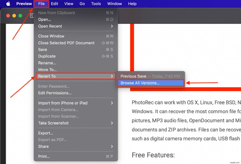 Cách khôi phục các tệp PDF đã bị xóa, bị hỏng hoặc chưa được lưu trên máy Mac 