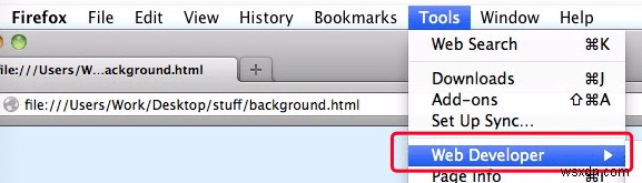วิธีตรวจสอบองค์ประกอบใน Chrome, Safari และ Firefox บน Mac 