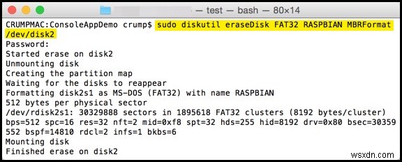 วิธีการฟอร์แมตการ์ด SD เป็น FAT32 บน Mac?